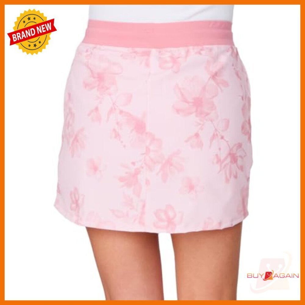 Active Skort with Built-In Shorts Quick Dry Stretch UPF 50+ Pockets - Picture 2 of 7